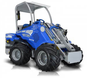Telescopic Boom Mini Articulated Loader front side