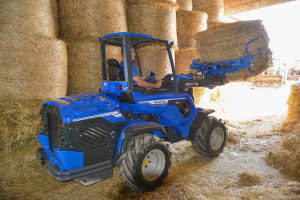 MultiOne mini loader 10 series with bale grabber