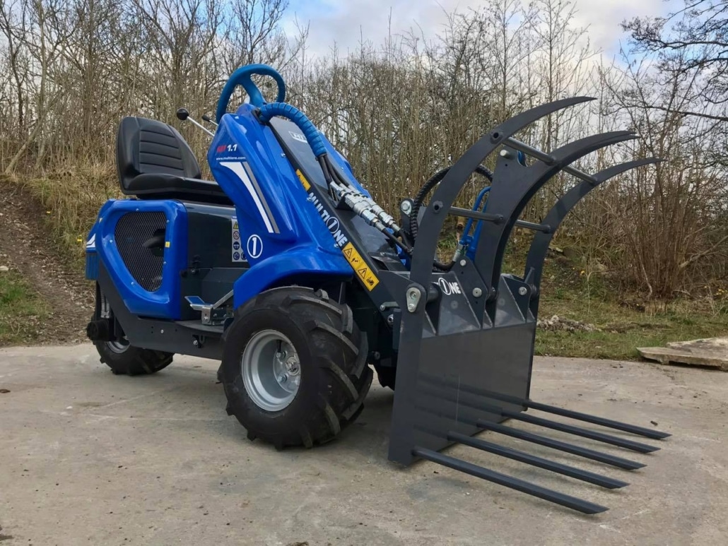 MultiOne mini loader 1 series with silage fork right
